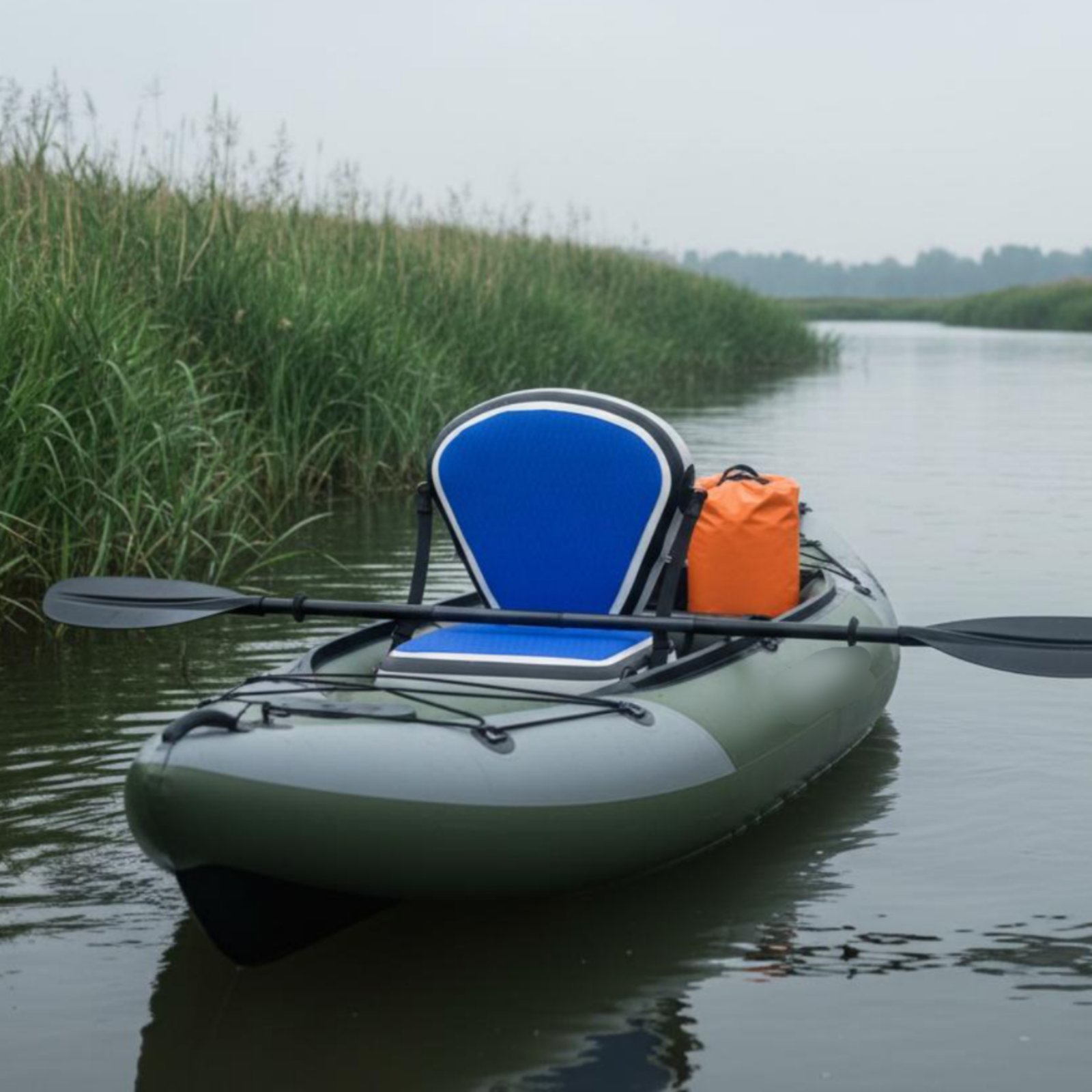 Fishing Boat Seat - Sedile Gonfiabile per Kayak con Schienale