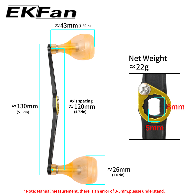 EKFan 130MM Maniglie in lega u - Fishing Boat Steering Wheel recensione e prezzo